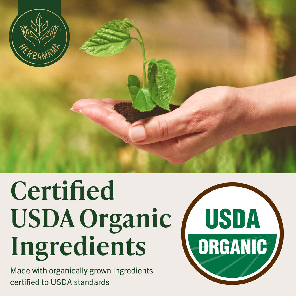 HERBAMAMA USDA Organic Dandelion Root Extract Liver Support - 4 oz - image 2