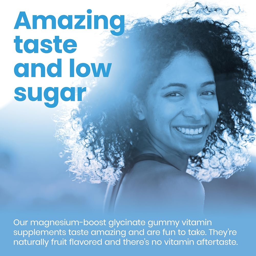 Vitafive Low Sugar Magnesium Glycinate Gummies with Vitamin D and K - 50 Count - image 4