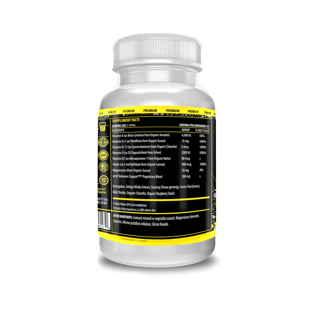 ACTIF Telomere Mega Support 10-in-1 Formula - 60 Capsules - image 3
