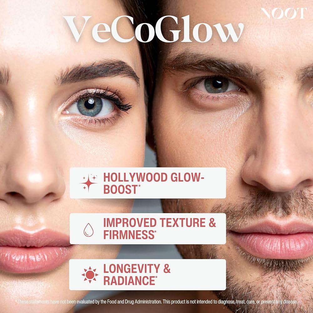 NØØT VeCoGlow Vegetarian Collagen for Skin & Hair - 60 Capsules - image 2