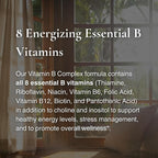 Utzy Naturals Vitamin B Complex All 8 B Vitamins - 60 Capsules - image 6