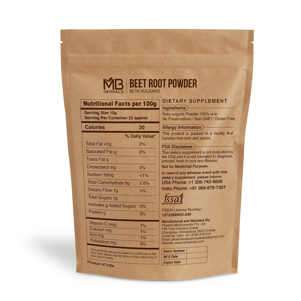 MB Herbals Beetroot Powder - 8 oz - image 2