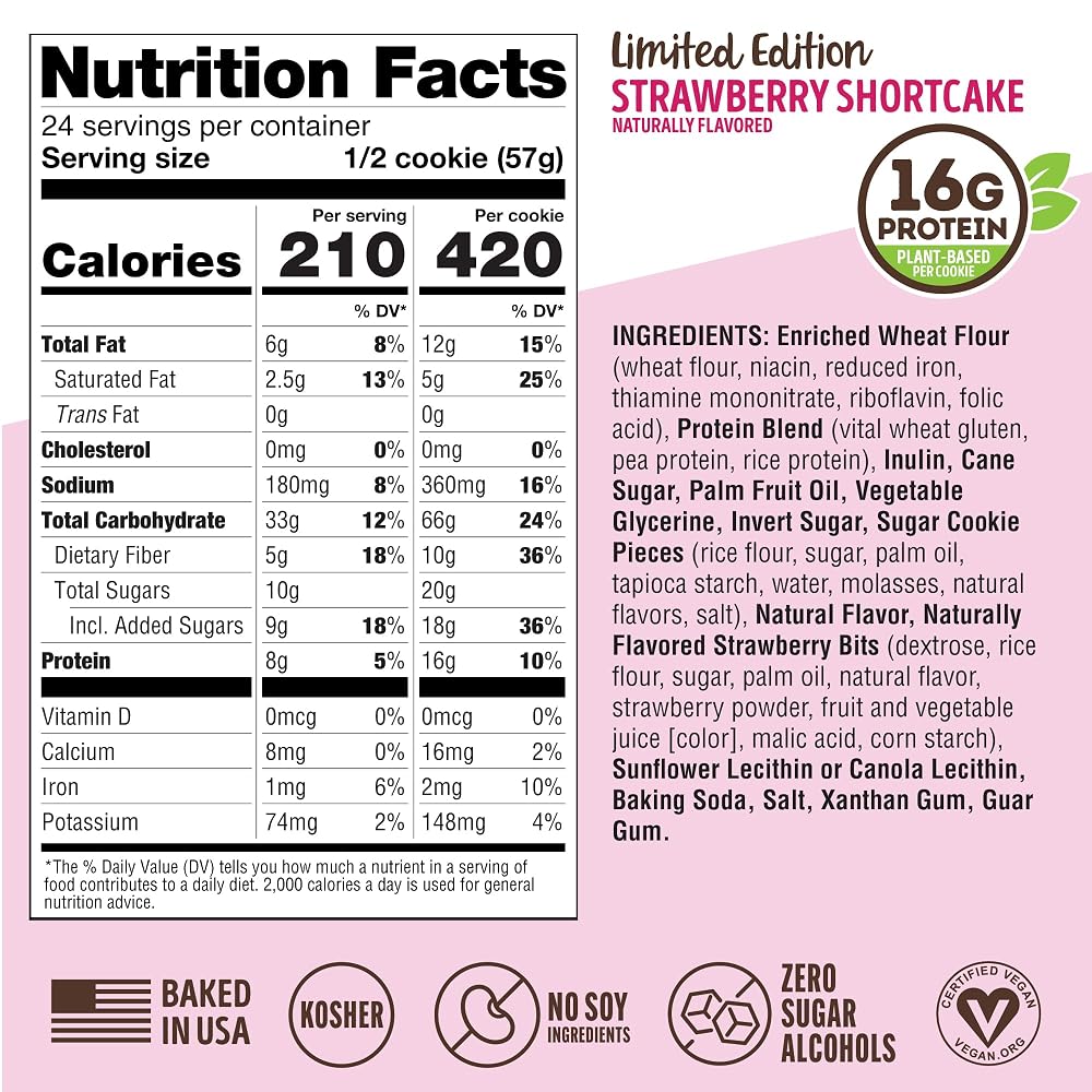 Lenny & Larry's Strawberry Shortcake Protein Cookie - 12 Pack - image 5