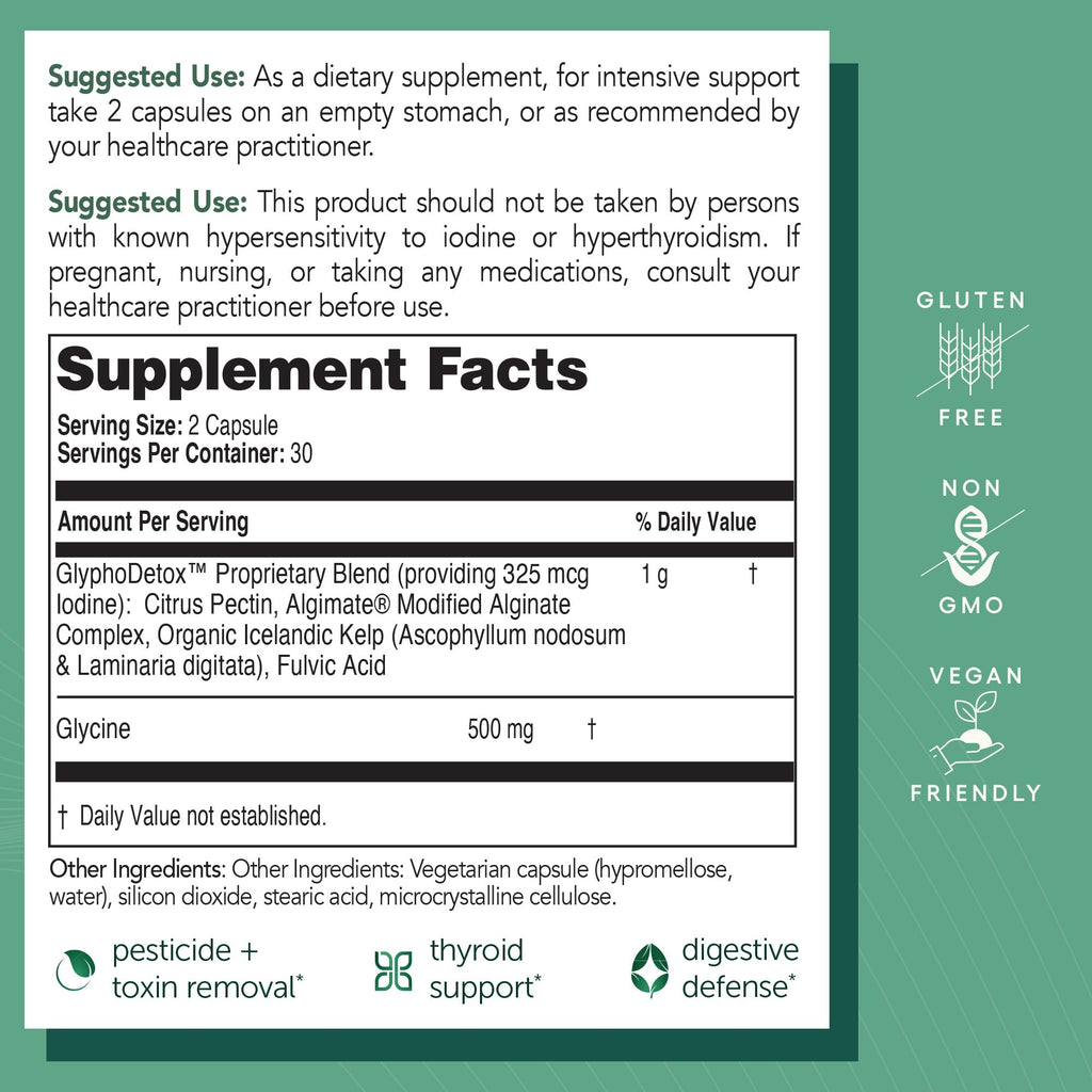 EcoNugenics GlyphoDetox Supplement - 60 Capsules - image 4