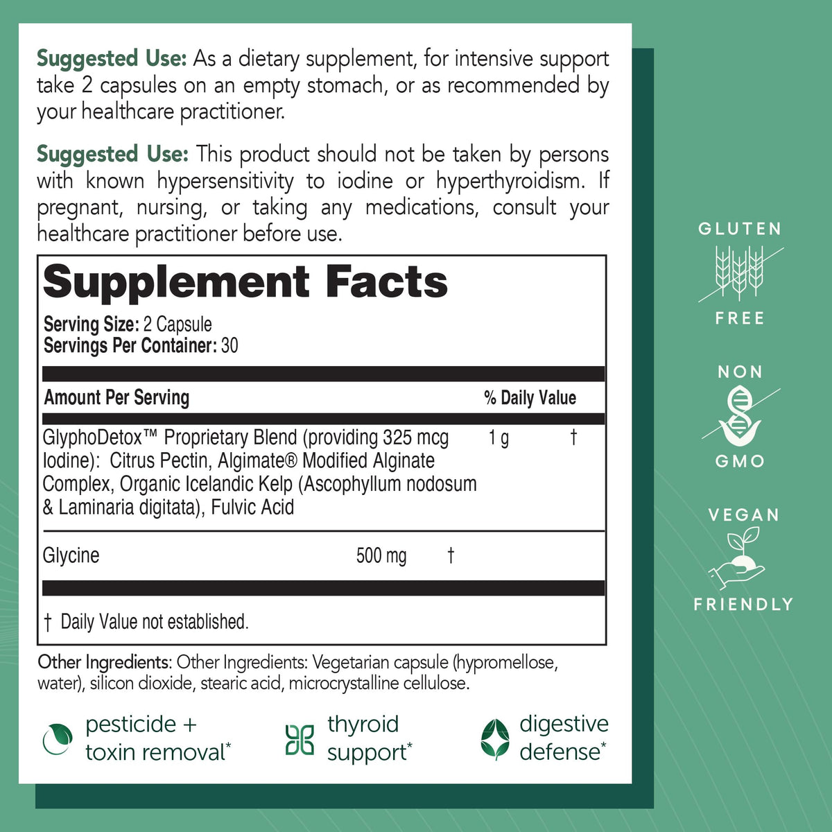 EcoNugenics GlyphoDetox Supplement - 60 Capsules - image 4