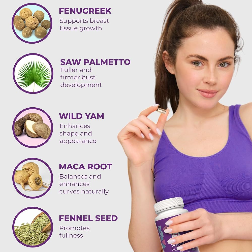 Booty Magic Busty Boost Breast Enhancement Pills - 60 Capsules - image 7