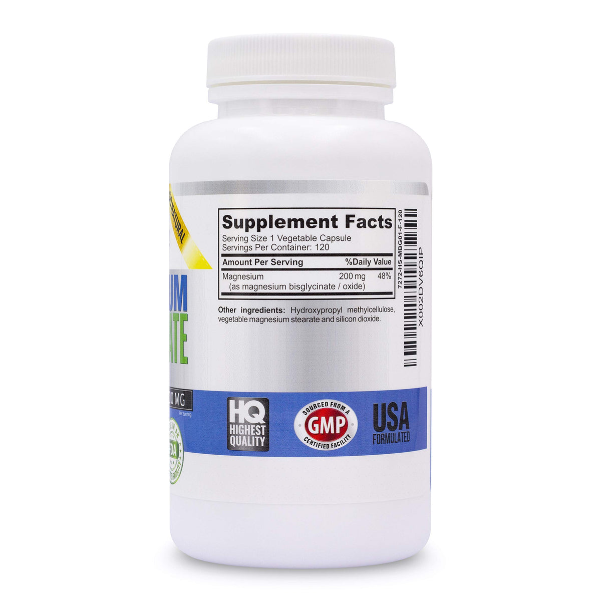 Vitalité Now! Magnesium Bisglycinate 200mg - 120 Capsules - image 4