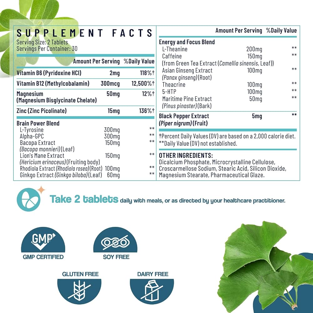 Sapotax 17-in-1 Brain Supplement with Herbal Extracts