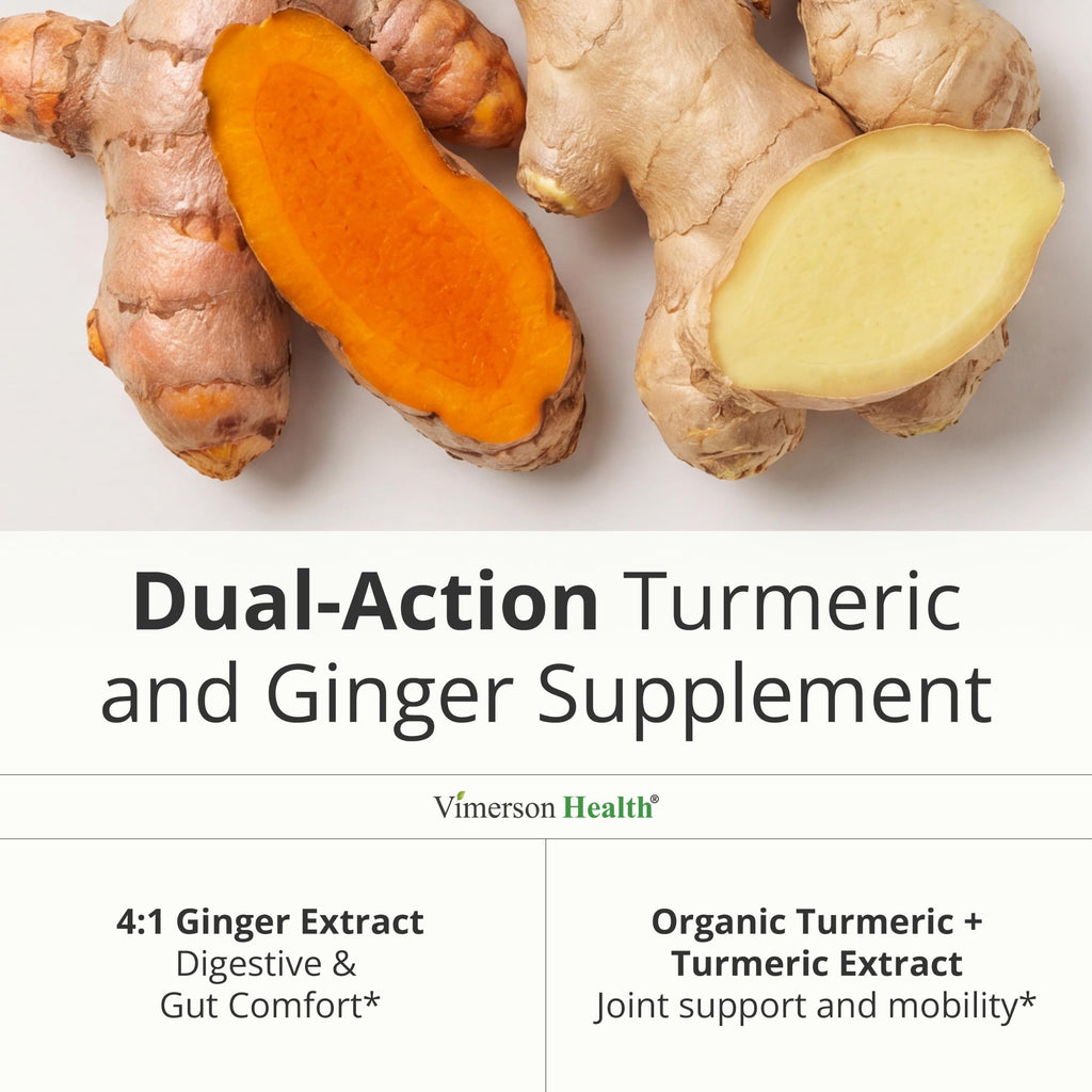 Vimerson Health Turmeric and Ginger Supplement Joint Support - 60 Capsules - image 6