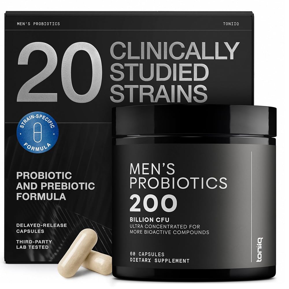 Toniiq Men's Probiotic 200 Billion CFU - 60 Capsules