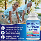 NEW AGE 8 in 1 Immune Support Booster with Echinacea & Zinc - 300 Capsules - image 3