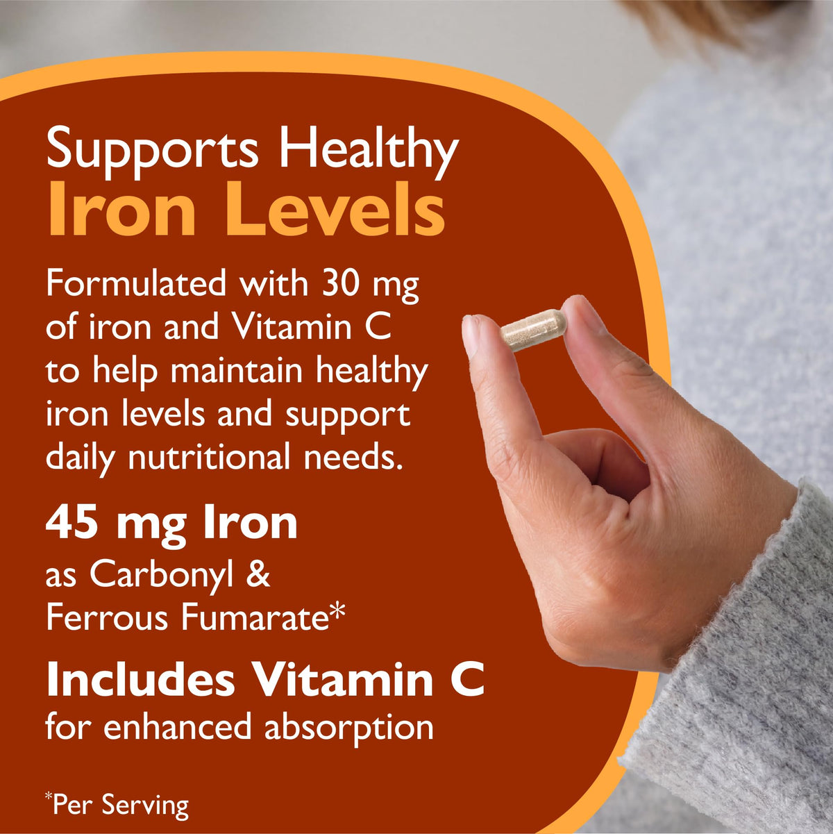 Celebrate Vitamins Iron Supplement with Vitamin C - 90 Capsules - image 4