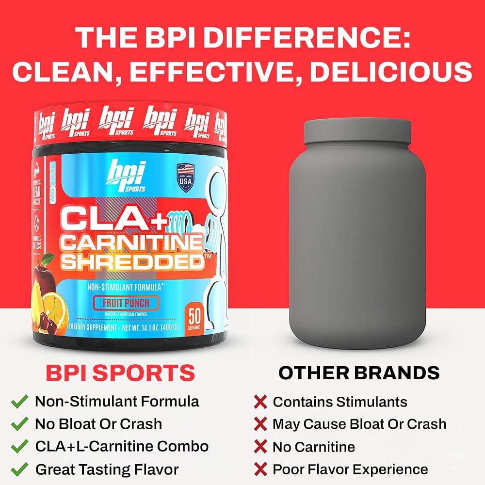 BPI Sports CLA + Carnitine Shredded Supports Lean Muscle & Promotes - image 7