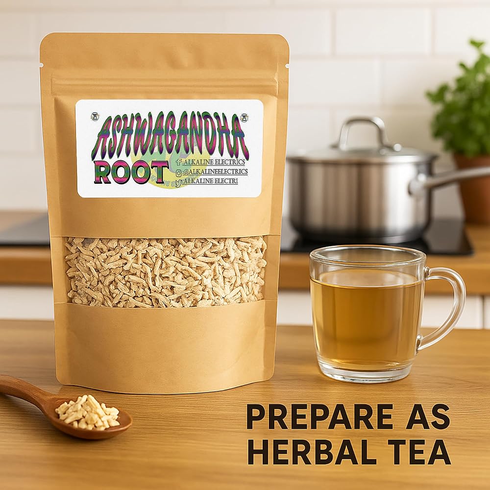 Alkaline Electrics Ashwagandha Root Organic Stress Relief - 4oz - image 5