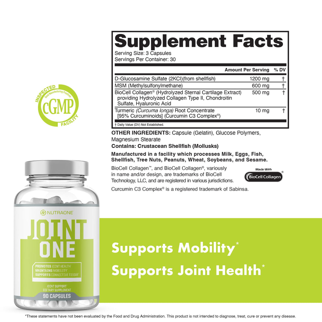 NutraOne JointOne Joint Support Supplement - 90 Capsules - image 5