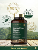 Tahoe Nutritionals Korean Panax Ginseng Extract 1500 mg - 200 Capsules - image 6