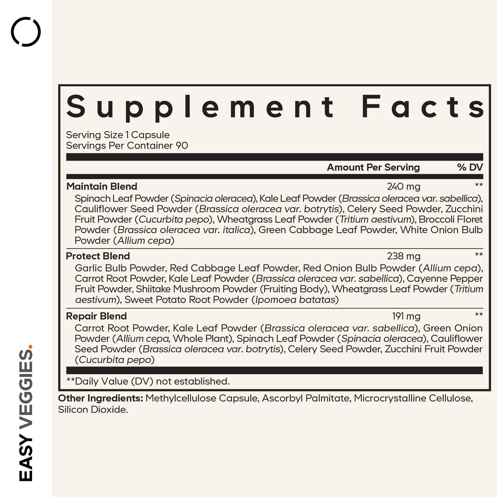 Codeage Instantfood Easy Veggies Capsules, Vegan Blend - 90 Capsules - image 2