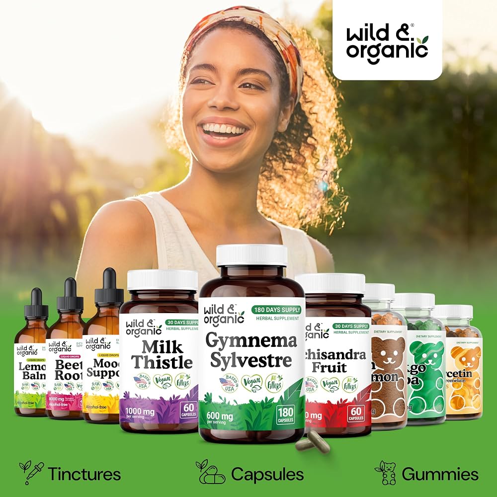 Wild & Organic Gymnema Sylvestre Capsules 600 mg - Overall Support