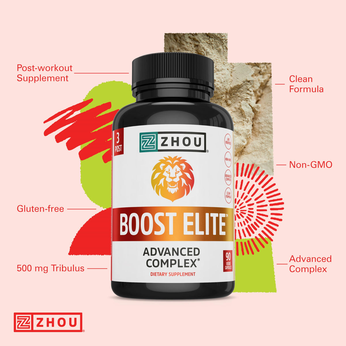 ZHOU Boost Elite Energy Supplement - 90 Vegetarian Capsules - image 4