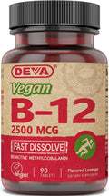 DEVA Vegan Vitamin B12 2500 mcg Methylcobalamin - 270 Tablets