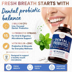 WINDSOR BOTANICALS Oral Probiotics for Teeth and Gums Variation