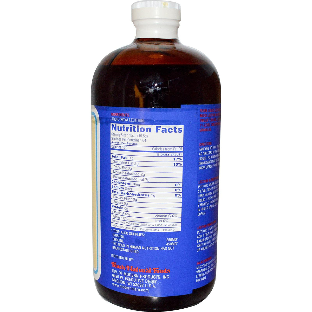 Fearn Lecithin Liquid - 32 Fl Oz - image 2