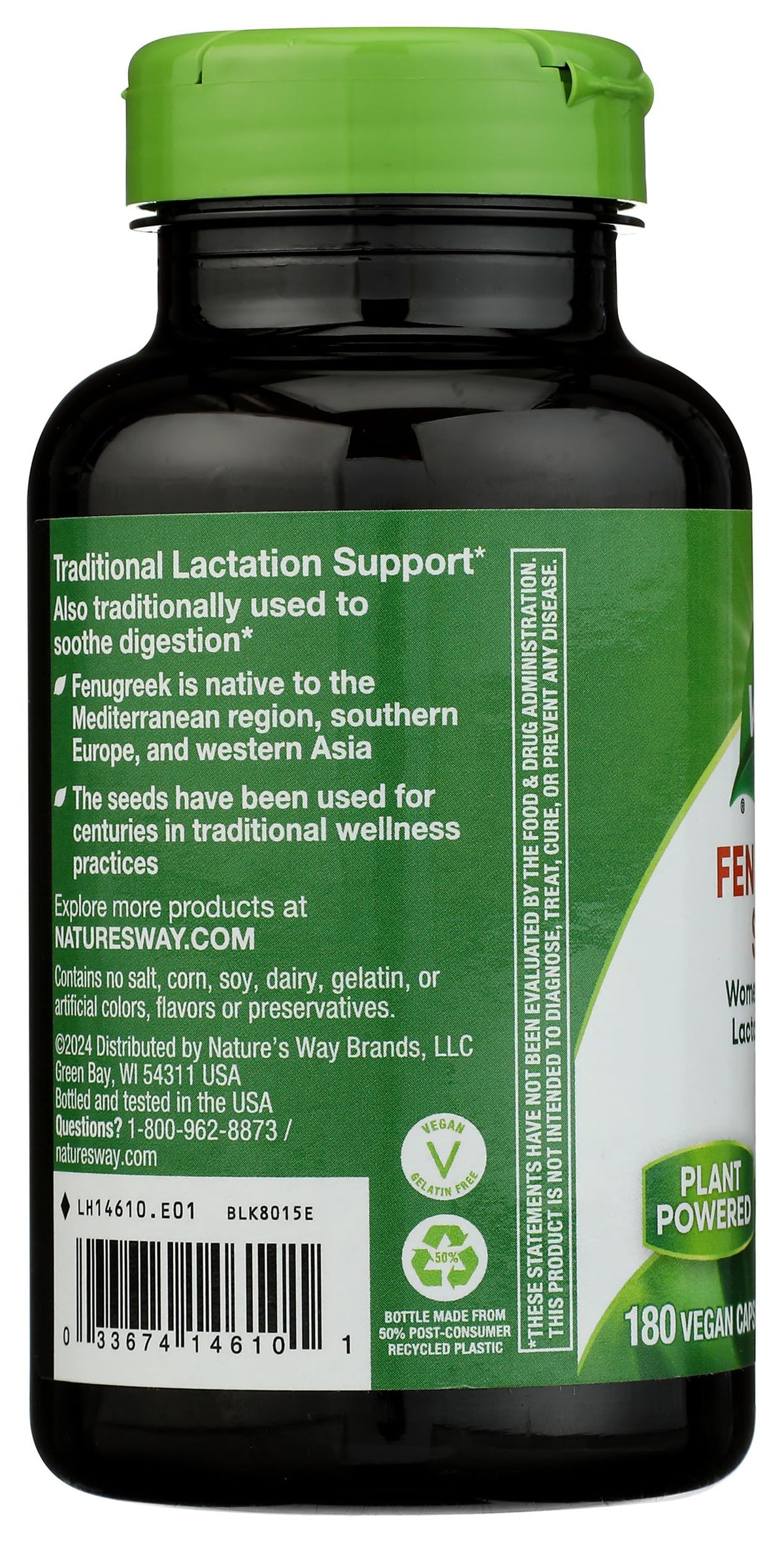 Nature's Way Fenugreek 610mg - 180 Tablets - image 5