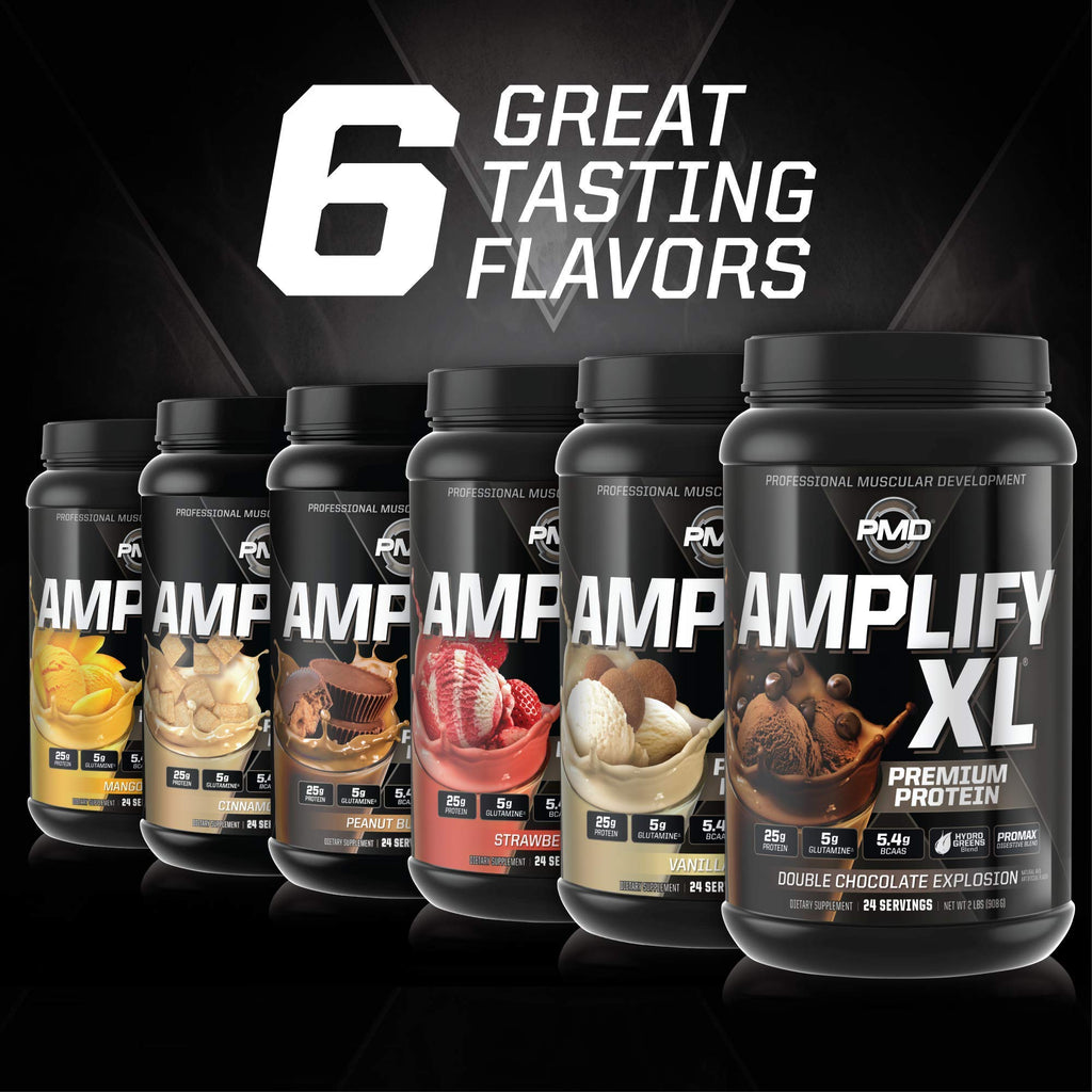 PMD Sports Amplify XL Whey Protein Hydro Greens Blend