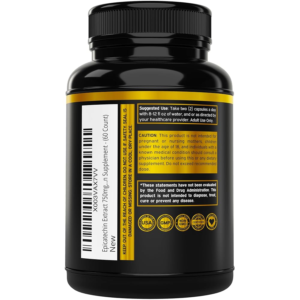 DORADO NUTRITION Epicatechin Extract 750mg - 60 Capsules - image 3