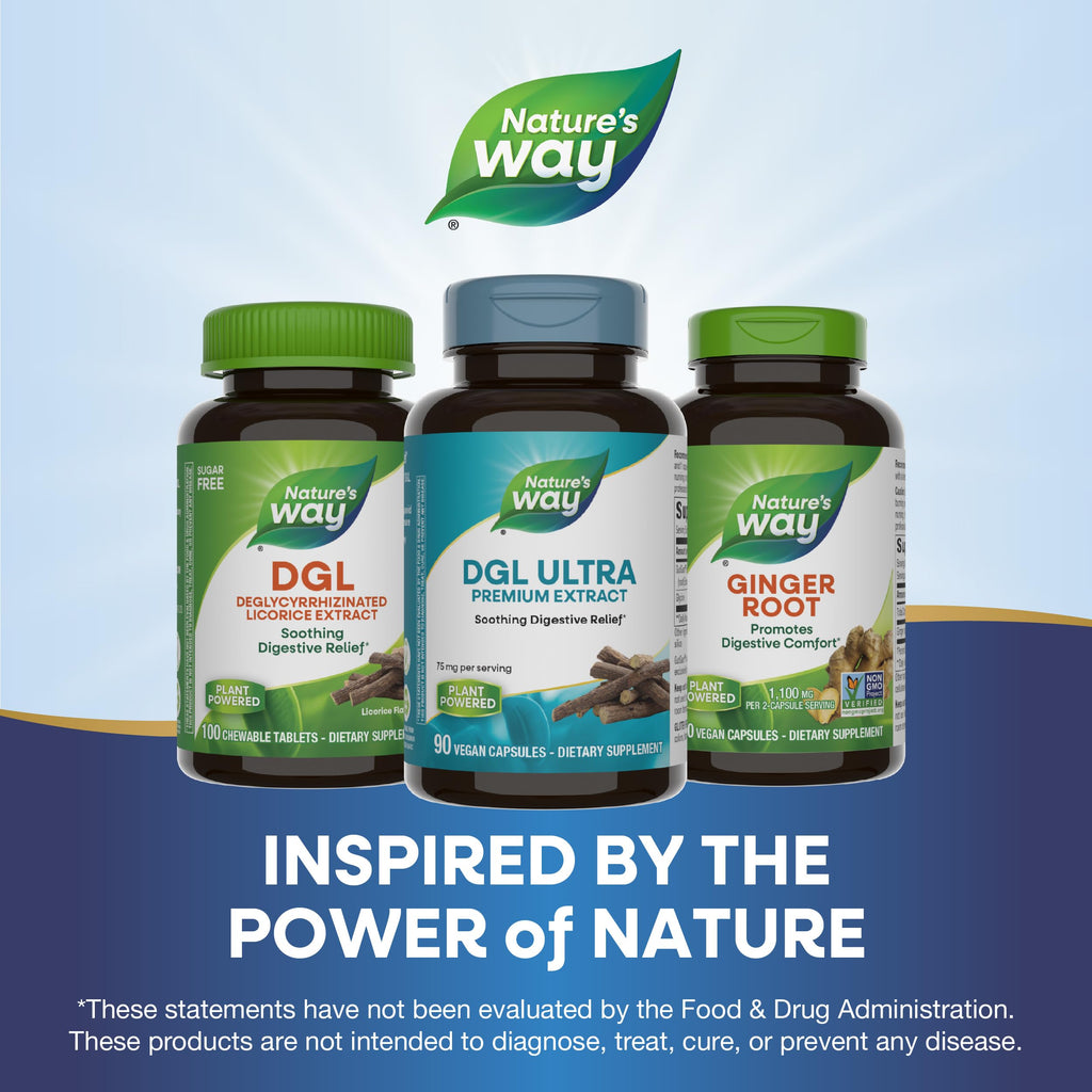 Nature's Way DGL Ultra Premium Extract Supplement - 90 Capsules - image 7