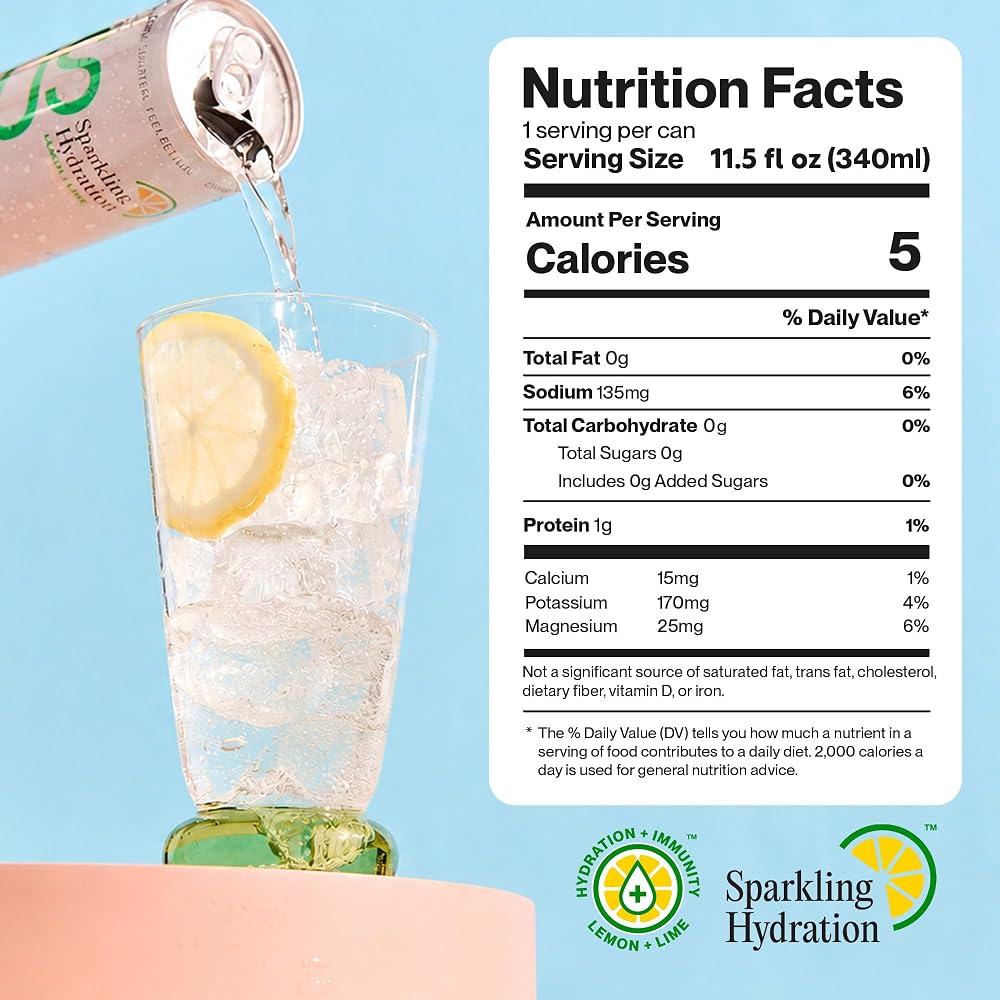 ROLUS Sparkling Electrolyte Hydration Drink Lemon Lime - 12 Pack - image 7