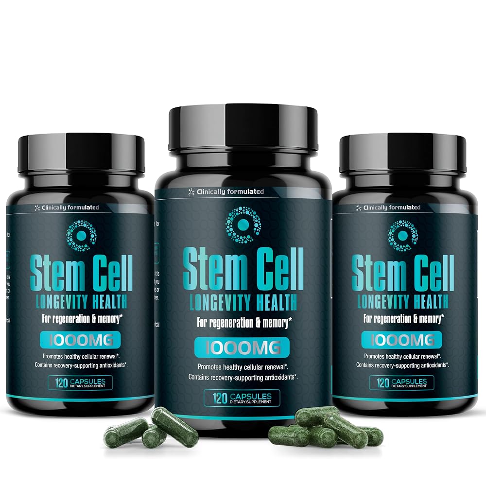 AURA VITAMINS Premium Stem Cell Supplement 1,000mg