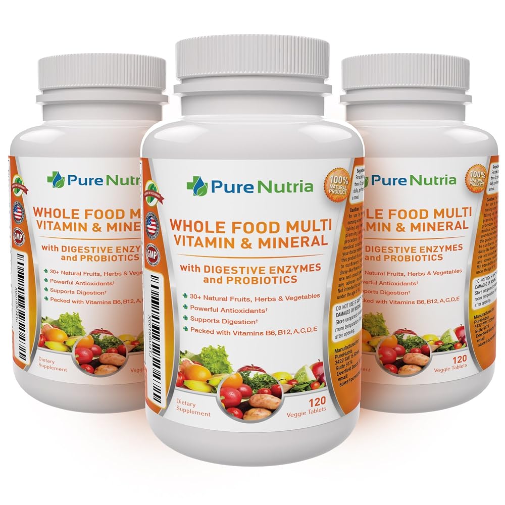 PureNutria Whole Food Multivitamin with Probiotic Enzymes - 120 Caplets - image 8