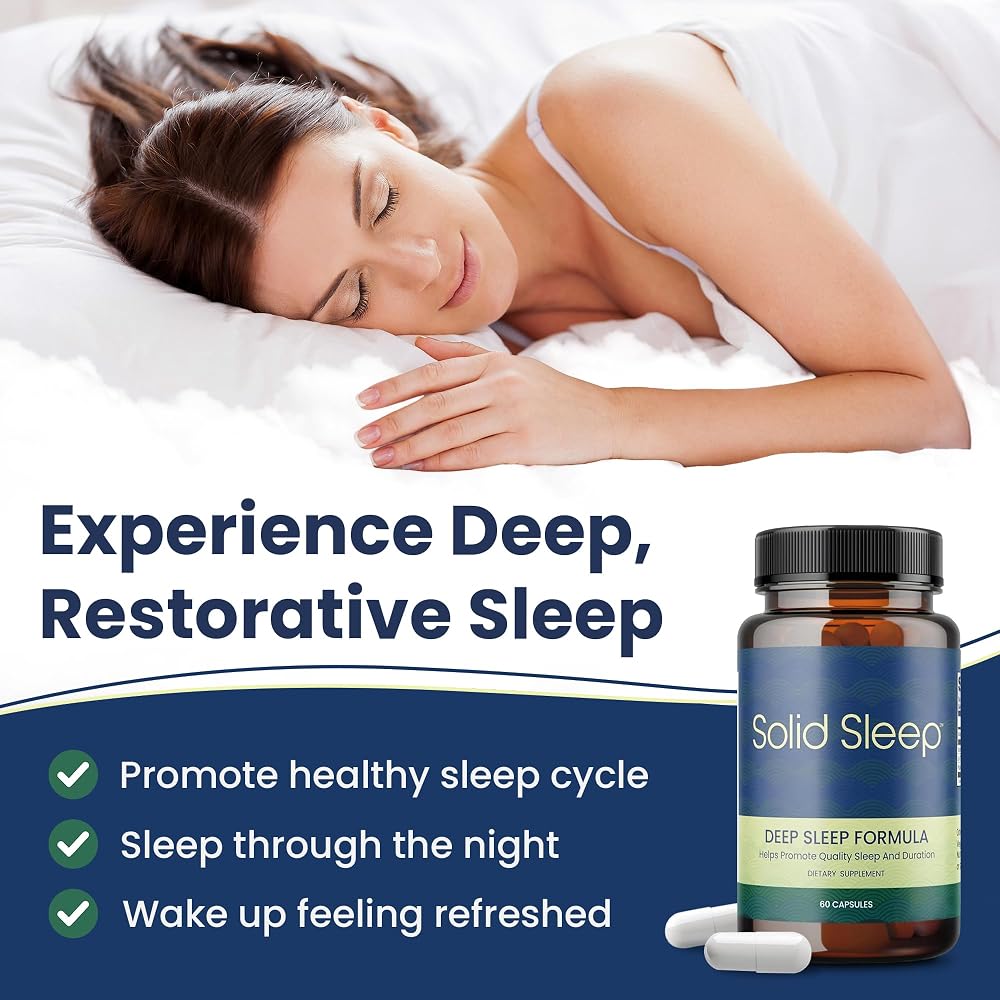 Solid Sleep Deep Sleep Formula Natural Sleep Aid - 60 Vegan Capsules - image 2