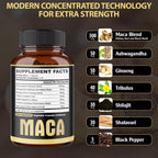Agobi 7in1 Maca Root Capsules with Ashwagandha & Ginseng - 150 Count - image 2