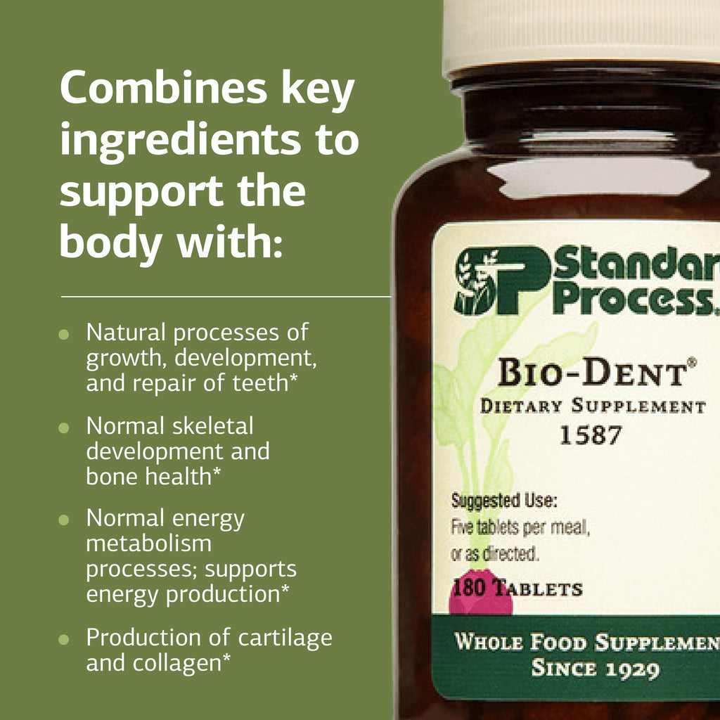 Standard Process Bio-Dent Skeletal Health Supplement - 180 Tablets - image 4