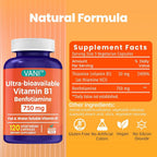 VANI Mega Benfotiamine 750mg with Vitamin B-1
