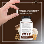 Liberty Lifestyle Lions Mane Mushroom Supplement with Turkey Tail