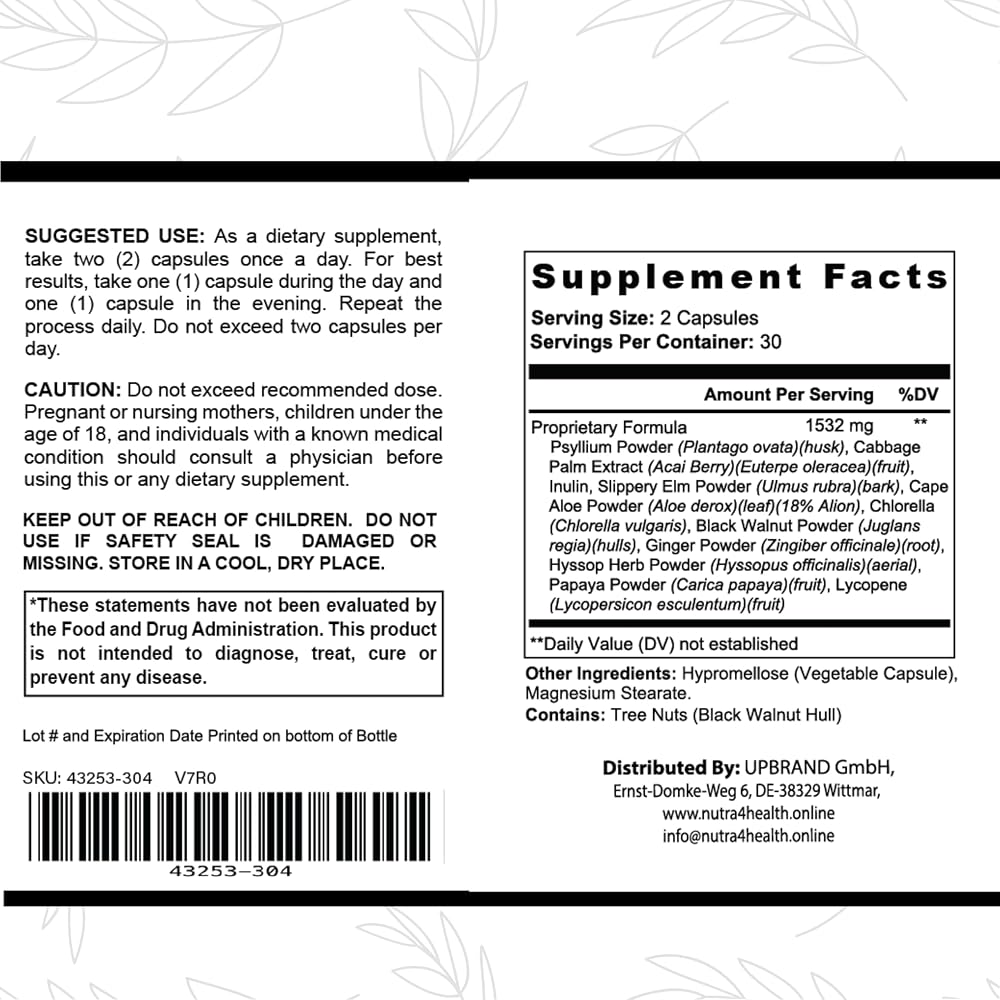 nutra4health Total Health Cleanse - 60 Capsules - image 5