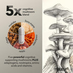 Mobisyn Organic Mushroom Supplement with Cognitive Nootropic Mushroom