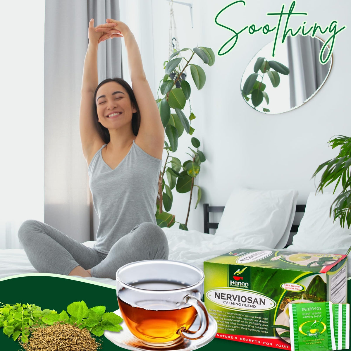 Hanan Nerviosan Calming Herbal Blend Tea - 25 Tea Bags - image 2
