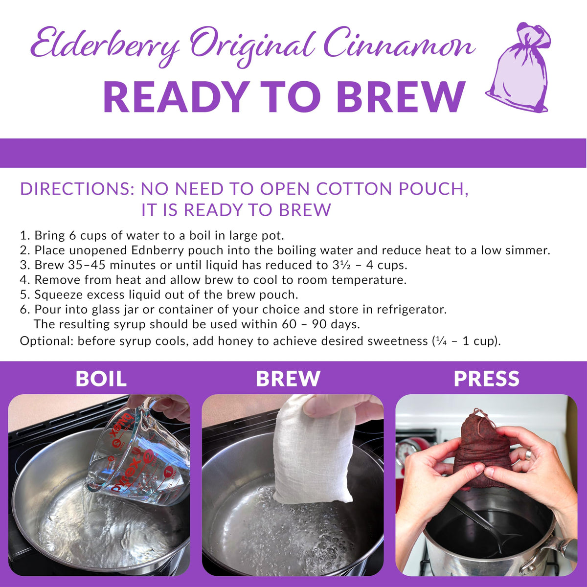 Ednberry Premium Organic Elderberry Syrup Kit - 32 Fl Oz - image 6