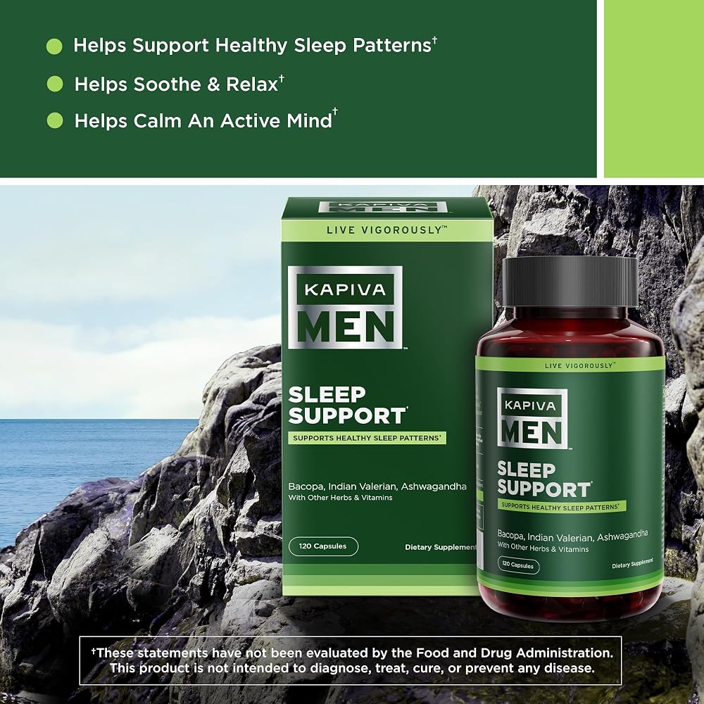 Kapiva Men Sleep Support Supplement with Bacopa & Ashwagandha - 120 Capsules - image 2