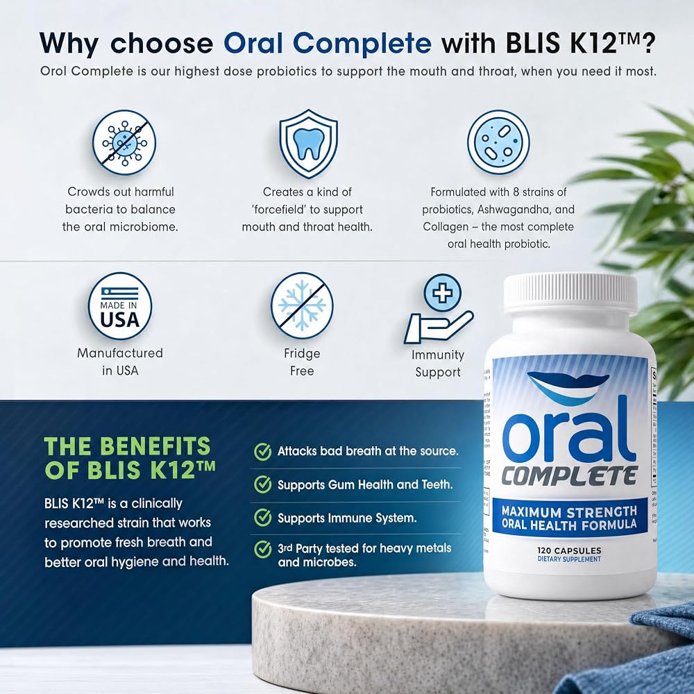 Instant Brands Oral Complete 11-in-1 Dental Probiotics - 120 Capsules - image 5