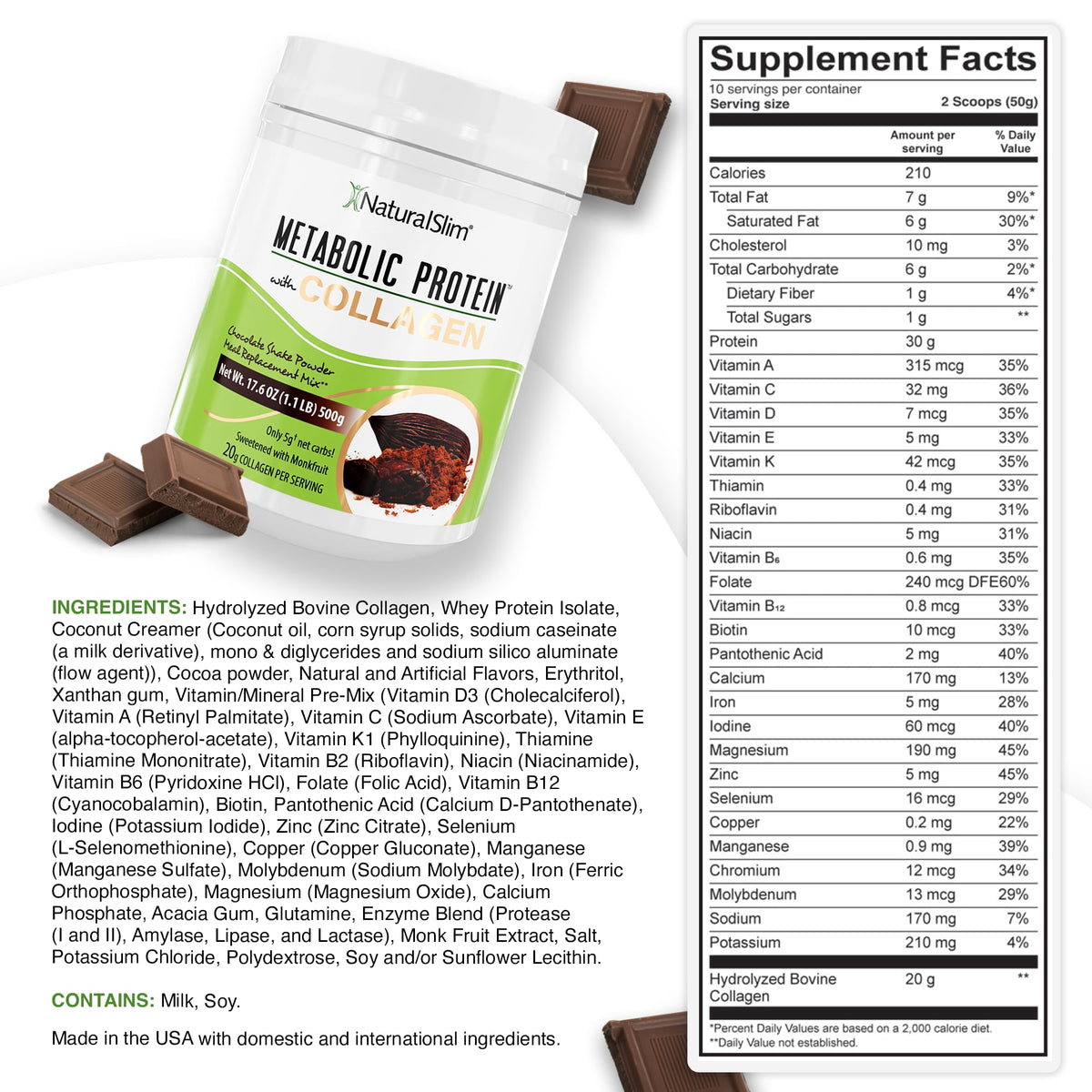NaturalSlim Metabolic Protein Powder