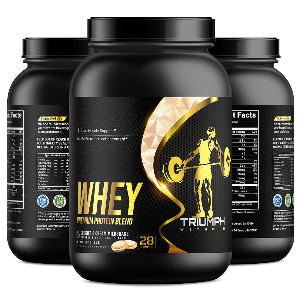 TRIUMPH VITAMIN Whey Premium Protein Blend Cookies & Cream - 5 lbs