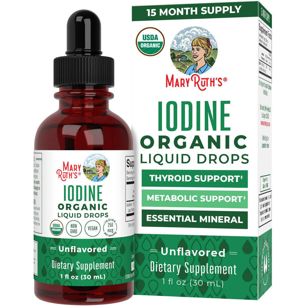 MaryRuth's USDA Organic Iodine Liquid Drops - 1 fl oz
