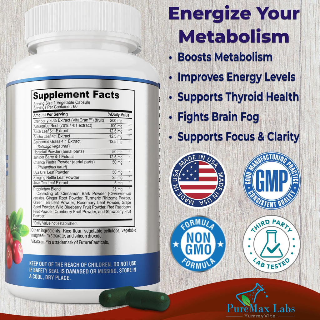 YUMMYVITE Thyroid Support with Iodine Metabolism Booster - 60 Capsules - image 2