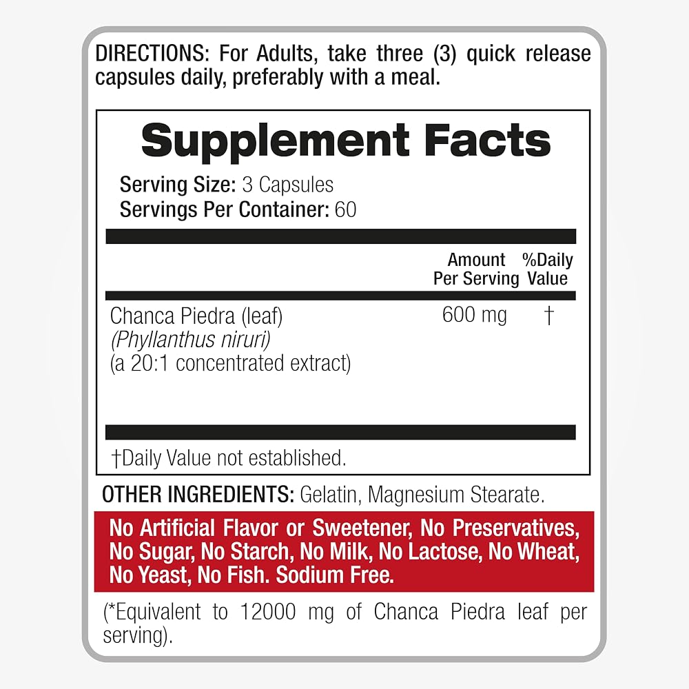 FITO MEDIC'S Chanca Piedra Stone Breaker - 180 Capsules - image 6
