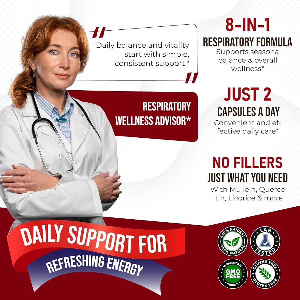 AUMETO Advanced Mullein 8-in-1 with Quercetin & Eucalyptus - 150 Capsules - image 5